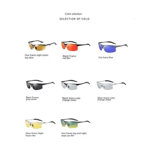 Outdoor Style Unleashed: One-Pack of Trendy Sunglasses for Cycling, Driving, and Leisure. Crafted with Aluminum-Magnesium Aviation Material for a Lightweight, Strong, and Elegant Appearance. Versatile Style for Every Adventure