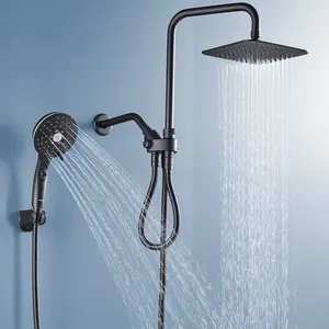 Ryamen Dual Shower Head | 8" Rainfall + Handheld | Adjustable Height | High Pressure | Luxury Standing Showers Ryamen Dual Shower Head | 8" Rainfall + Handheld | Adjustable Height | High Pressure | Luxury Standing Showers