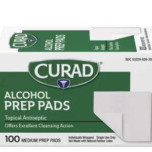 Curad Alcohol Prep Pads Gamma-Sterilized
