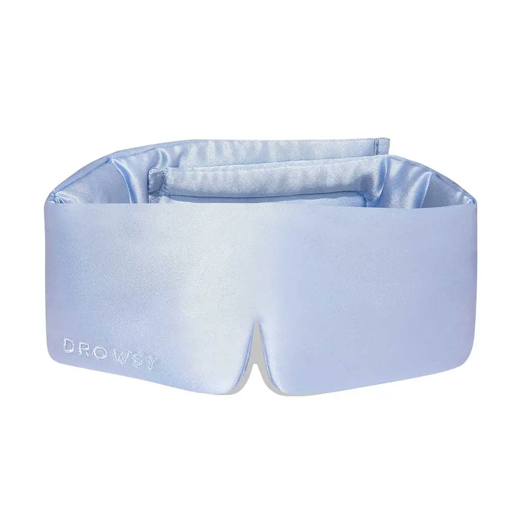 Drowsy Sleep Co Silk Eye Mask - Blue Belle