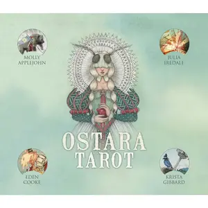 Ostara Tarot Deck - Spirituality-Focused Card Game with Symbolic Designs, Suitable for Ages 12+