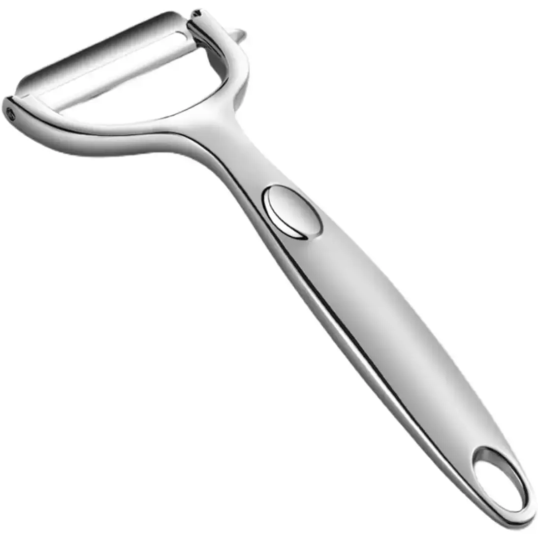 Y-Shaped Stainless Steel Metal Potato Peeler - Compact, Space-Efficient Kitchen Utensil with Ultra-Sharp Blade, Built-In Scoop/Eye Remover, Zesting Tool, Smooth Home Cooking Use, Dishwasher Safe for Carrots, Oranges, Multi-Tool