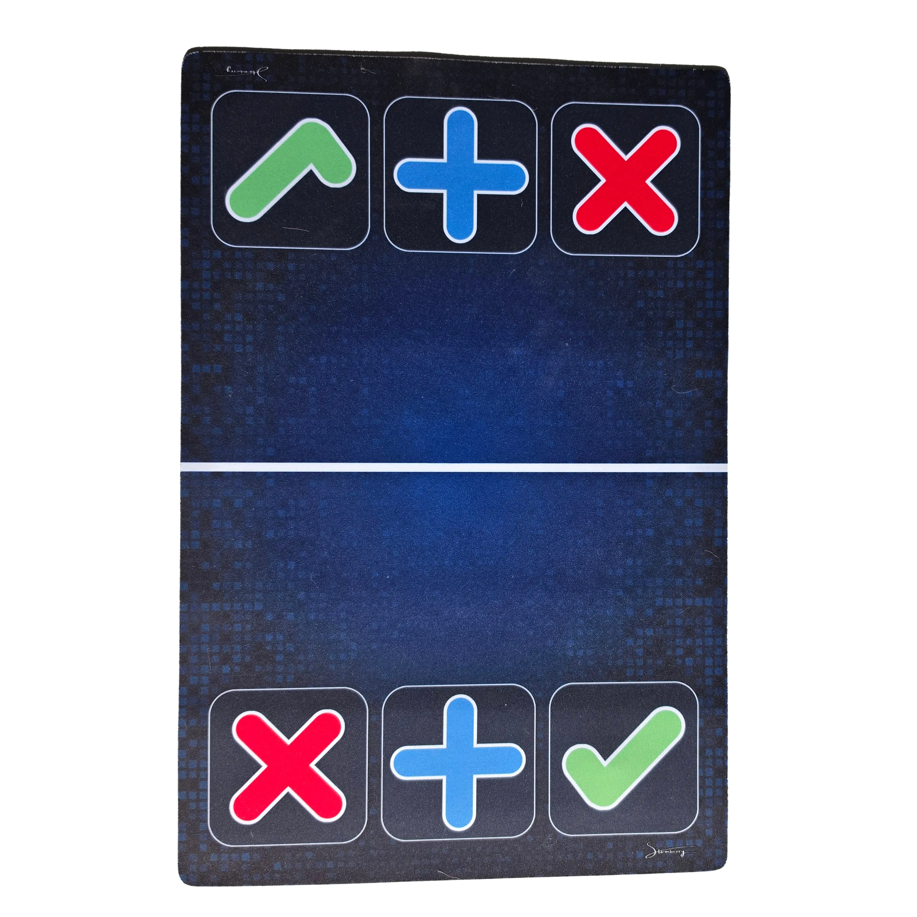 Stormberry SWAP SPOT Blue Trade Mat - Fidget & Squishy Trading Mat, 12x18 in Gamer / Digital style Cloth Top, Non-Slip Natural Rubber Backed, Also a TCG Card Trade Mat for Pokemon & Yu-Gi-Oh, Gifts for Him