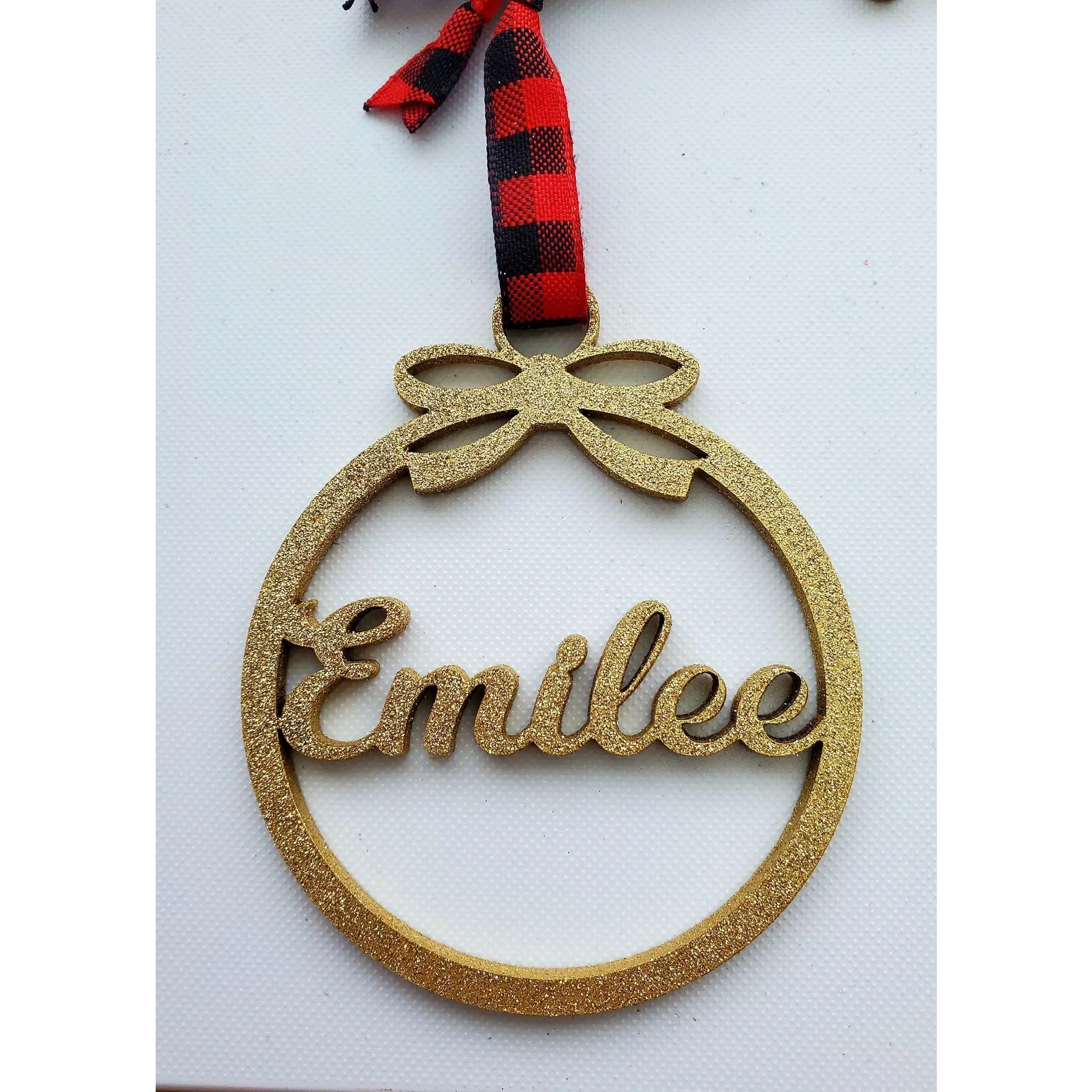 Personalized Bow Ornament