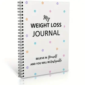 Weight loss diary, professional planning notebook, efficient record-keeping notebook, universal personal organizer for both men and women