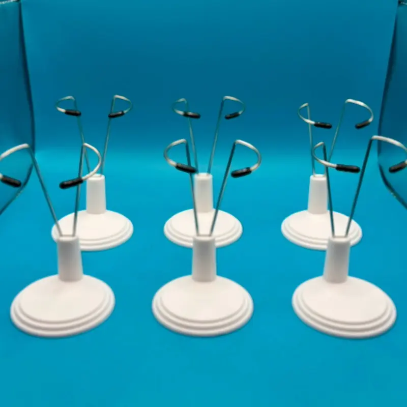 Adjustable 15cm Doll Stands, 6-Pack, Compatible with GetNoodleBox Display Case (Doll and Pompom Not Included)