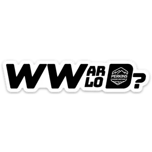 4"x1" WWArloD? Sticker - What Would Arlo Do? - Perkins Builder Brothers