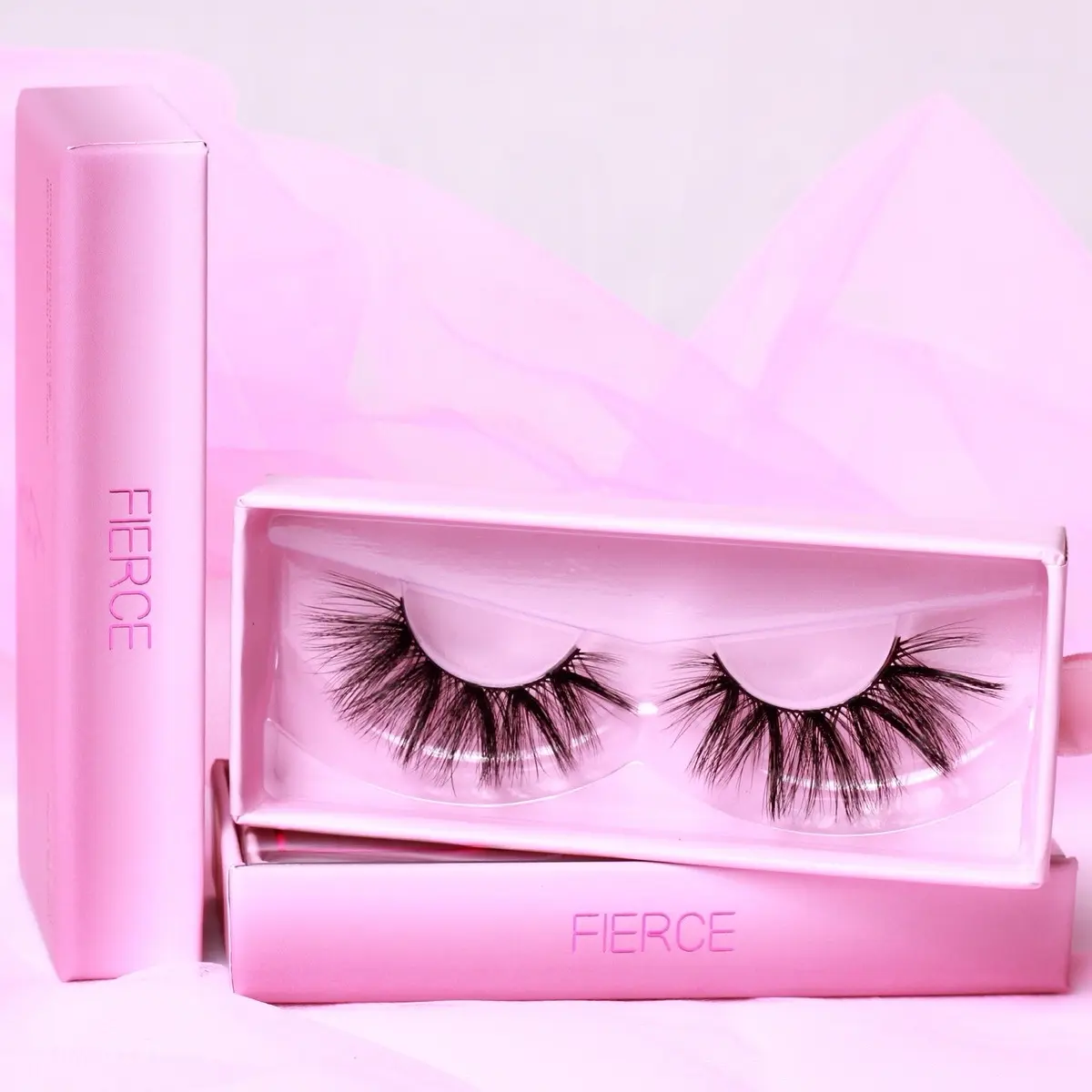 Fierce 3D Silk Eyelashes false lashes strip lashes Eyelash Extensions Lash Makeup Cosmetic