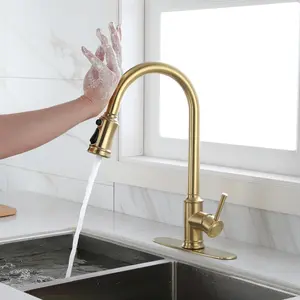 Touch Control Pull-Down Reliable Sprayer Kitchen Faucet - Sensor Activated