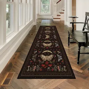 Insect Carpet, Nordic Vintage American Style, Bedroom Bedside Mat, Foldable Soft Low Pile Rug, Home Decor, Home Decor Rugs