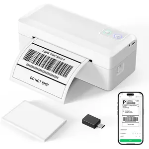 Shipping Thermal Label Printer, 4x6 Portable Label Printer,  Label Maker for Small Business, Support ,Android,Windows,,Chromebook,Works with USPS, Ebay,Shopify&More, White