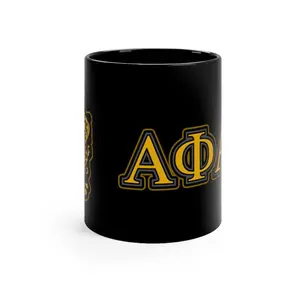 Alpha Phi Alpha Black Mugs
