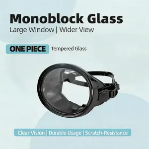 Adult Oval Swimming Goggles, Tempered Glass One-Window Swim Mask, Anti-Fog & Leakproof, 180° Wide HD View, Soft Silicone Comfortable Fit with Bag for Pool & Training