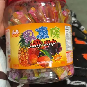 JINJIN Jelly Stick Assorted Flavor - Jar Value Size Sweet Fruit Flavored Dessert