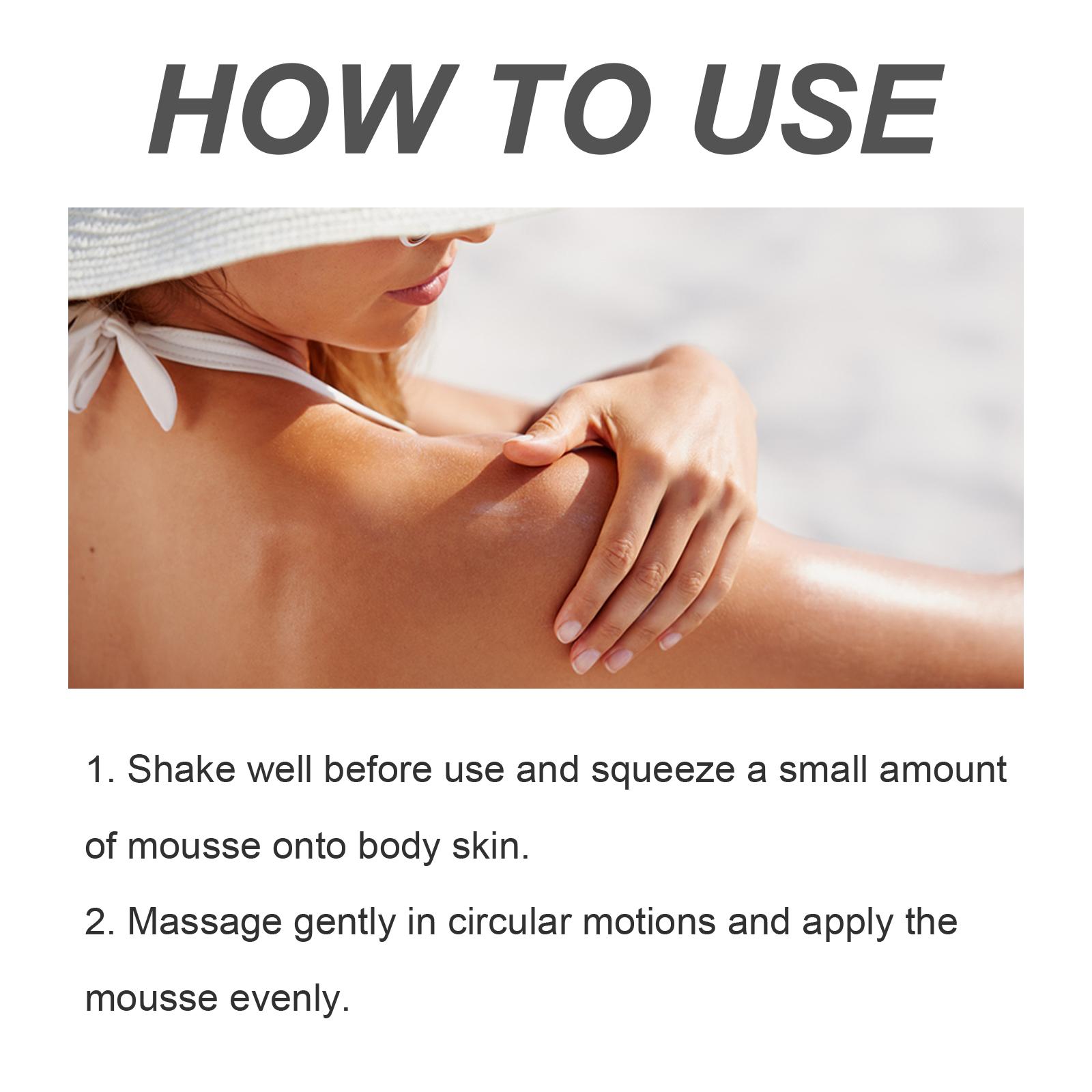 OCEAURA Body Tanning Mousse, Sunless Tanner for Natural Bronze Glow, Plant-Based Sunflower & Calendula, Hydrating Lightweight Formula, Effortless Streak-Free Application for All Skin Intensive Gel tan shower oil spray sunscreen Self-Tanning Venetian