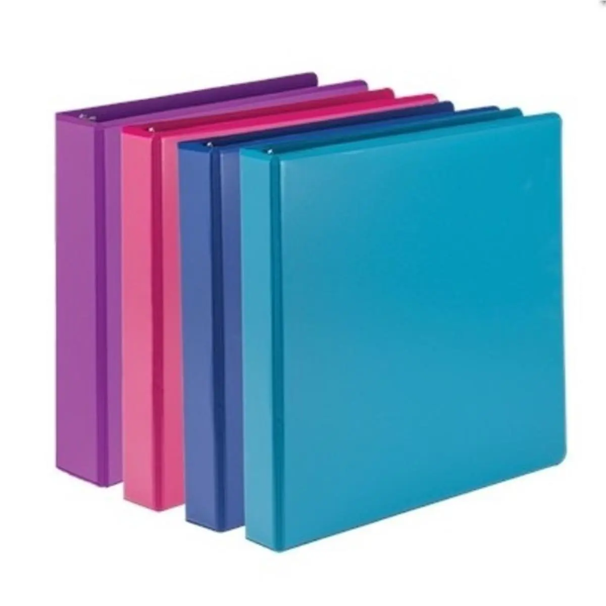 Samsill MP46459 1.5 in. Durable Basic Binder, Assorted Color - Pack of 4