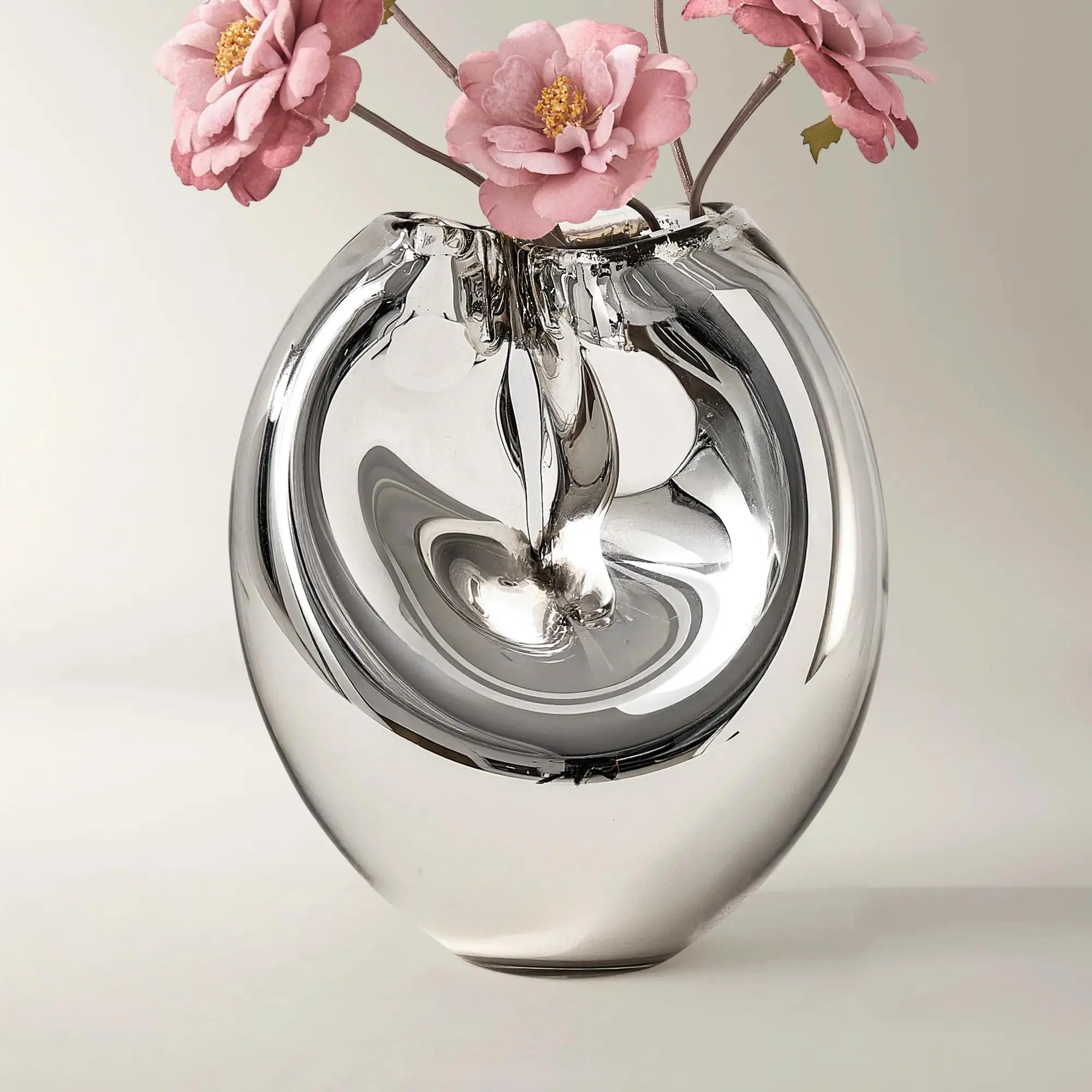 Z Gallerie Ono Decorative Luminous Standing Glass Vase, Home Decor Accent for Living Spaces
