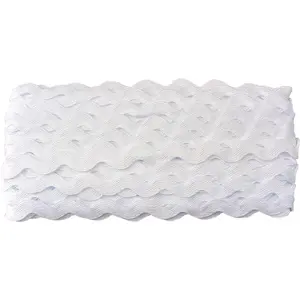 6mm 25 Yards Wave Bending Fringe Trim for Sewing Accessories Craft White