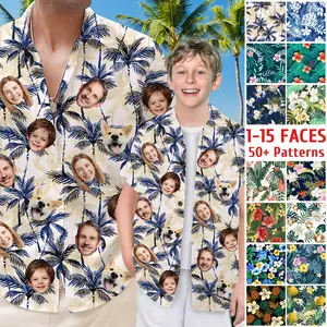 Custom Hawaiian Shirt with Face - Personalized Hawaiian Shirt for Men and Women - Picture Hawaiian Shirt - Gift for Dad