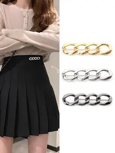 3-Piece Waist Cinch Tool for Skirts and Jeans, Adjustable Waistband Tightener, Versatile Brooch Pins, Universal Fit Waist Clips