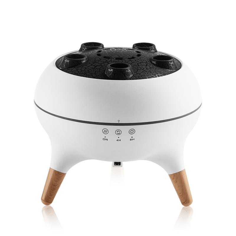 Dynamic Multi-Spray Aromatherapy Machine Desktop Flame Humidifier Household Large Fog Colorful Light with Remote Control Jellyfish Diffuser