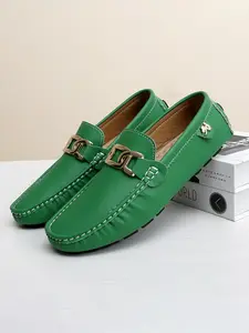 Men's Flat Loafers, Big Size Slip On Casual Dress Shoes, 8 Colors Available, Soft Sole Comfort Footwear for Office & Daily Wear