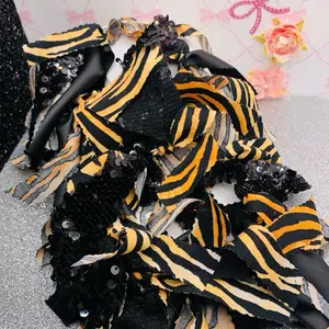 EXTRA LARGE  Fabric Hoop Earrings Pierced
