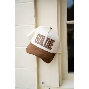 GOLDIE BROWN SUEDE TRUCKER HAT