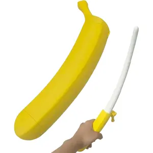 3D Printed Banana Wand Toy, Extensible Banana Sword, Fun Role Play Prop, Stress Relief, Holiday Costume Accessory, Unisex ()