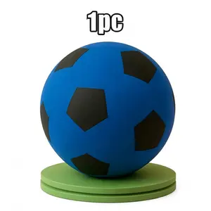 Noiseless Foam Sponge Football Game Ball, Safe for Home Use, High Bounce PU Material, Indoor Silent Training Ball, Perfect for Kids Play, Soccer Ball
