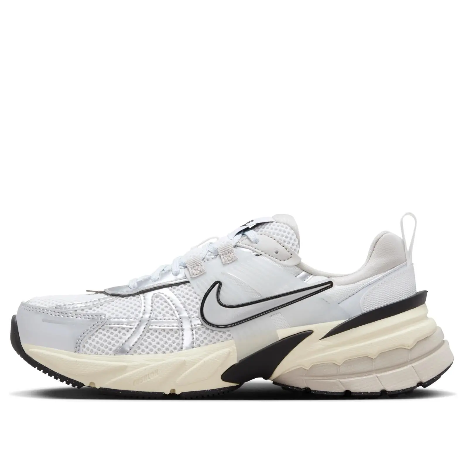 Nike V2K Run  Summit White Metallic Silver (Women's) FD0736-100 New Sneakers