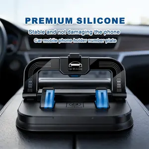 Auto Car Phone Mount Holder with Automatic Clamping Anti Vibration Stable Hands Free Dashboard Windscreen Mobile Phone Stand for Driving, Car Mount Smartphone Dashboard Windshield Holder