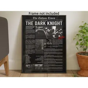 The Dark Knight Movie Poster Unframed FHD Wall Decor High Quality Glossy Photo Paper Artistic Ornaments for Housewarming Birthday Christmas Gifts