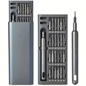 25 in 1 Mini Screwdriver Set - Flat Head and Cross Shaped Small Screwdrivers, Suitable for Electronic Products