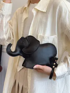 Women's Cute Elephant Shaped Shoulder Bag, Fashionable Solid Color Crossbody Bag for Daily Used, Casual Trendy Versatile High-quality Daily Commuting Bag, Everyday Crossbody Bag