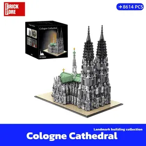 [BrickLORE](SHIP FREE)Cologne Cathedral Modular Buildings Landmark building collection 8614 Pieces With GIFT BOX