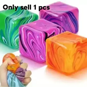 Rotating Soft Plush Rubik's Cube Toy,Stress Relief for Anxiety Adhd Autism, Finger Sensory Game, Fine Motor Skills, Durable Design,Stress Relief Fidgeting, Anxiety Relief Products