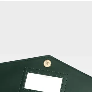 Mini Fashion Designer wallet in Rich Green with Gold Accents and Crocodile Embossed Design comes in two colors, green and black