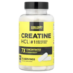 Con-Cret Creatine HCl, 72 Capsules (750 mg per Capsule) Con-Cret Creatine HCl, 72 Capsules (750 mg per Capsule)