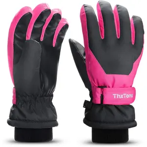 Kids Winter Gloves Waterproof Ski Snow Gloves for Boys & Girls Cold Weather Outdoor Sports Snowboard Bicycle for 4-14 Years Old