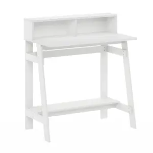 This White SIMPLISTIC Desk is a solid pick if you need a 32-inch desk, a monitor stand and an A-frame base, and a streamlined design that keeps a dorm, bedroom, or home office feeling organized.