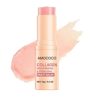Collagen Moisturizing Multi-Effect Stick: A two-in-one lip and cheek color stick that makes your skin hydrated and plump — portable 12g stick, long-lasting hydration, moisturizes the face