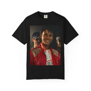 [SALE UP TO 50%] Red Jacket Portrait Comfort Color T-shirt, Retro Pop Music Photo Graphic Tee, Vintage Aesthetic Outfit, Classic Icon Style, Unisex Oversized Gift