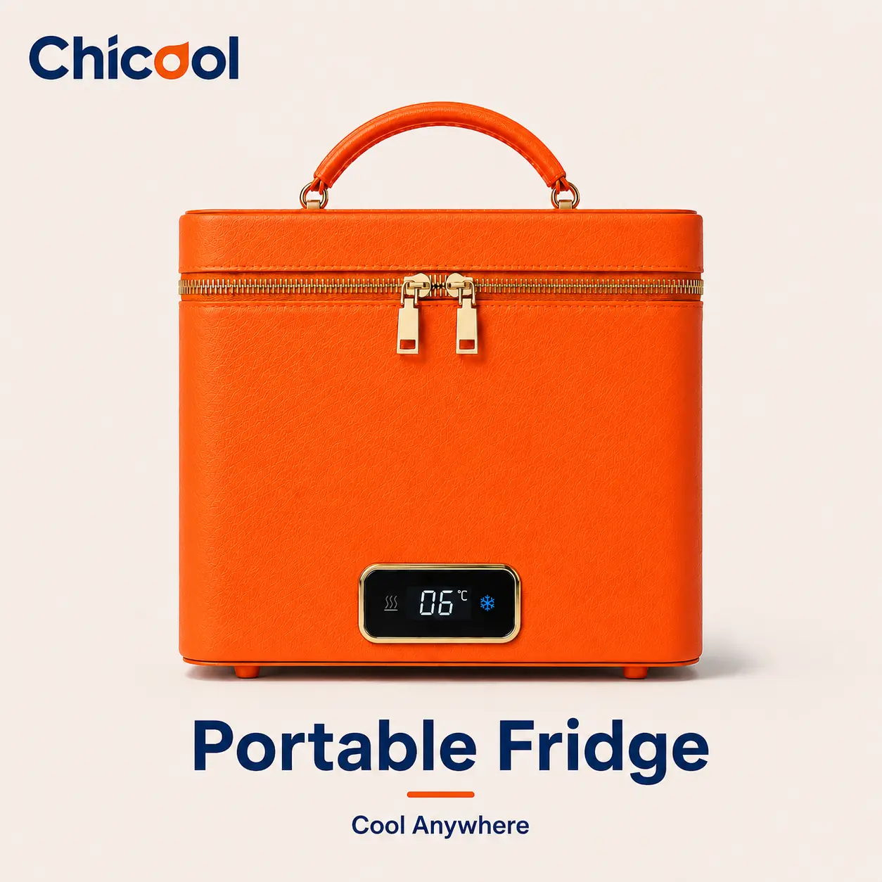 CHICOOL 5L Mini Fridge - Beauty Refrigerator with Cooling & Warming, AC/DC/USB Powered, Portable for Skincare, Drinks, Snacks, Bedroom, Car, Travel