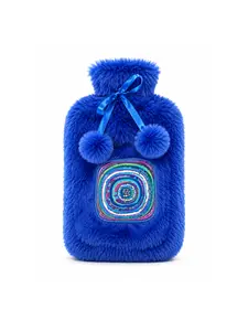 BiggDesign Hot Water Bottle Rubber for Cramps, Pain Relief | Hot Water Bottle with Cover, Warm Water Bag with 6 Hours Usage at Room Temperature, 12 Hours at Warm Bed, Leak Proof Lid