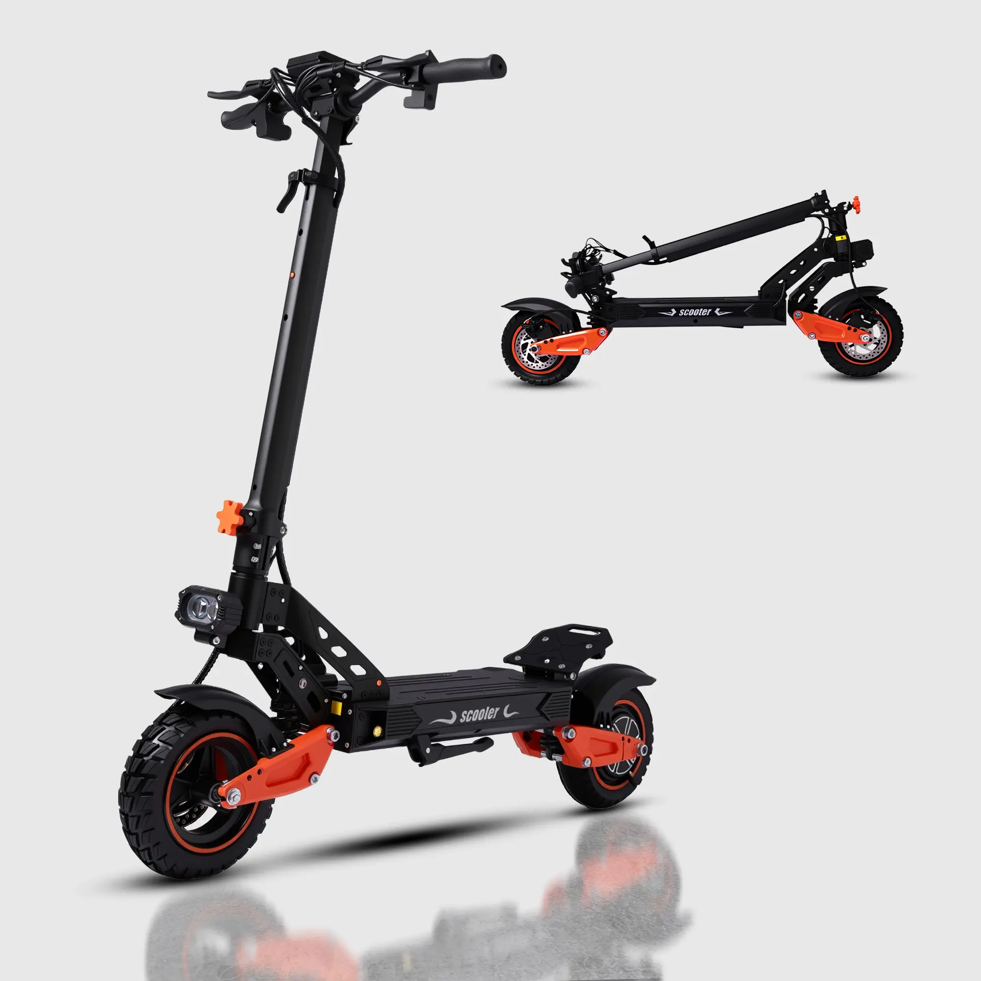 Foldable Aluminum Alloy Adult Electric Scooter, 1200W Motor, 40MPH Max Speed, 34 Mi Range, 48V 21AH Battery, 441lbs Max Load, 11" Pneumatic Off-Road Tires, Dual Brakes, Shock Absorption, Adjustable Handlebar, LED Display, Commuter E-Scooter,, Yes, Unisex