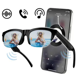 Multifunctional Stylish Smart Bluetooth Glasses, Wireless Headphone Smart Glasses for Listening To Music & Calling,Long-wearing Comfortable,5-6h Battery Life,Wireless Audio Glasses for Office,Outdoor,Sports,Driving，Fashionable Technology Smart Glasses