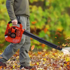 0.75kW 2-Stroke Handheld Gas Blower, Lightweight 8.3 lbs Leaf Blower with Low Noise & Anti-Suction Covers, for Yard Garden Debris Cleanup, Snow Dust Removal, Home Outdoor Use Portable