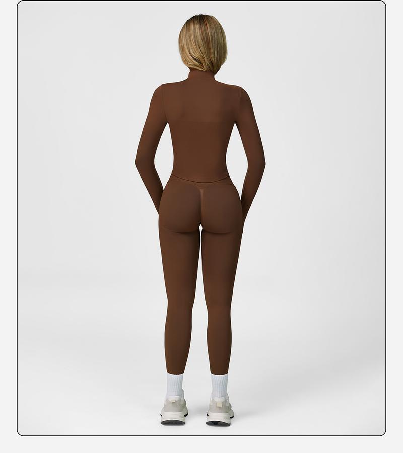 Women's Solid Criss Cross Crop Tank Top & High Waist Leggings & Zip Up Crop Jacket Tracksuit Set by MFVIM - Breathable Comfortable Outfits for Yoga, Gym, Workouts, Running, Yoga Wear, Workout Gym Clothing, Gym Sportswear, Casual Activewear