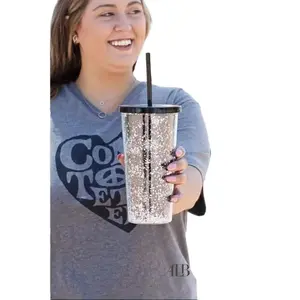 Night Sky Tumbler Glam Drinkware With Straw